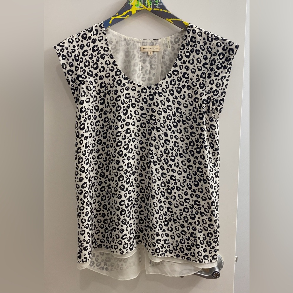 Leopard Print Blouse Size 0